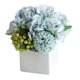 thumbnail image 1 of Hortensia De Flores De Seda Artificial Con Florero De Cerámica Hortensia Azul, 1 of 5