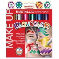 Playcolor - Pinta Caritas 6 Colores Metalizados - Ps