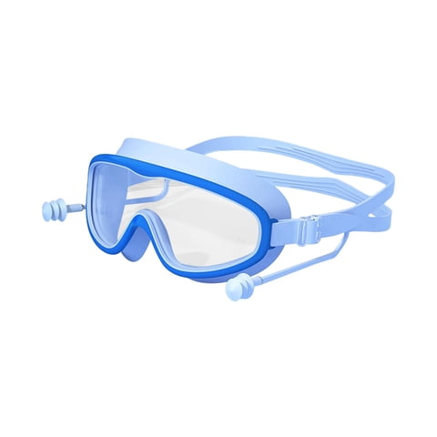 Ioensy - Gafas De Buceo Para Niños Con Montura Grande, Lentes Antirroturas Y Antifugas, Azules