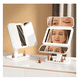 thumbnail image 2 of Espejo De Maquillaje Triple Plegable Con Luz Led Y Aumento M Blanco, 2 of 3