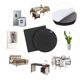 thumbnail image 4 of Protectores para muebles Yelanon antideslizantes, 24 piezas, 5 mm, para pisos de madera, 4 of 7