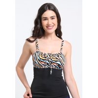 Samia - Polera Tankini Reductor Animal Print L