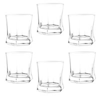Disparo - Display 6 Vasos Bajos Modelo Vivaldi 250Ml Para Tragos Agua