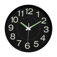Magideal - Reloj De Pared Luminiscente Con Mecanismo Silencioso Y Diseño Moderno Ideal Para Decoración Del Hogar Adecuado Para Habitación Oficina O Comedor Estilo A