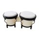 thumbnail image 2 of Tambor Instrumentos De Percusión Bongo Drum Set Para Regalos Adultos Principiantes Blanco, 2 of 5