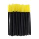 thumbnail image 5 of 50pcs pinceles de pesta?as de extensión de silicona rimel varitas aplicadores de maquillaje amarillo, 5 of 5