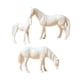 thumbnail image 2 of Figuras En Miniatura De Caballos Pequeños De Resina, 3 Uds., Estatuas De Microanimales Para Escritorio, Color Blanco, 2 of 3