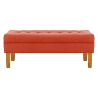 Bodevir - Banqueta Wood 2C Felpa 04 Naranja