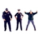 thumbnail image 4 of Figuras de policías y ladrones, 3 piezas, 1/64, diseño de Dioramas, adorno de escritorio, calibre S, figuritas pintadas a mano para jardín, decoración, 4 of 5