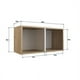 thumbnail image 2 of Repisa Honey Doble Cafe Blanco, 2 of 2
