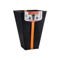 Floridis - Macetero Negro Zurique 55Cm Alto Con Plato