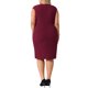 thumbnail image 3 of Agnes Orinda Disfraces de Halloween para Mujeres Tallas Grandes Vestido Ajustado de Escuela Universitaria con Cuello en V Sin Mangas Casual Midi Lápiz con Cremallera 5X Burdeos, 3 of 7