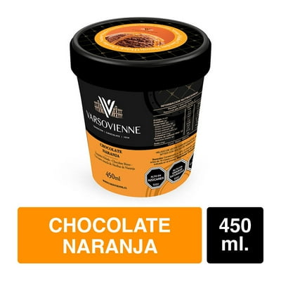 Helado Chocolate Naranja Pote 450 Ml Varsovienne