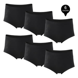 Giovacchino - Pack De 6 Calzones Tiro Alto Algodón Mujer