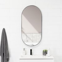 Tuhome - Espejo Lukman Rectangular Marco Metalico 100X50X3,5 Cm