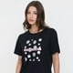 thumbnail image 3 of Polera Mujer M/C Print Folia Negro Corona, 3 of 5