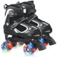 thumbnail image 1 of Patines Nattork Ajustables con Ruedas LED Iluminadas Negro, 1 of 6