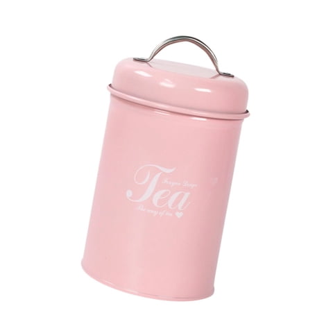 Bothyi - Recipiente De Café Con Tapa De Arroz Recipiente Para Perros Para Barra De Despensa Té Rosado