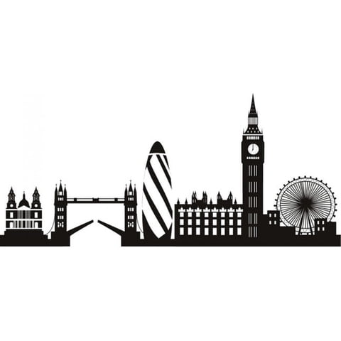 Rienda Libre Graphics - Decomural London City Skyline United Kingdom Ws-18995