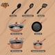 thumbnail image 2 of Bateria Cocina Antiadherente Aluminio Ceramica 10 Piezas Wok Oro Rosa, 2 of 9