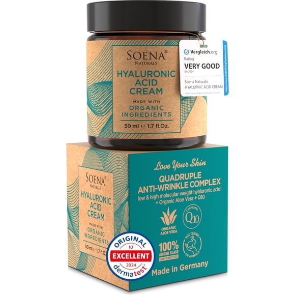 Crema hidratante Soena Hyaluronic Acid + Q10 Antiarrugas