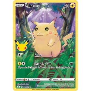 Juego De Cartas Coleccionables Pokémon Celebrations Pikachu 25.º Aniversario