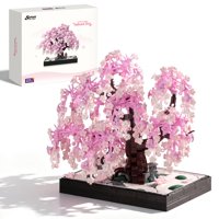 W Wise Block - Set De Bloques De Construcción Wise Block Cherry Blossom Tree 900 Piezas