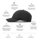 thumbnail image 2 of Gorra melin Legend Hydro negra de ajuste relajado, 2 of 9
