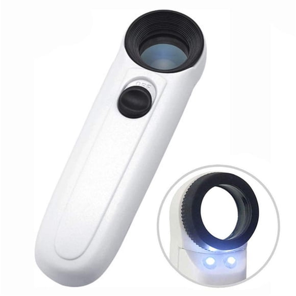 Lupa Lucky Fitness 40X con 2 luces LED