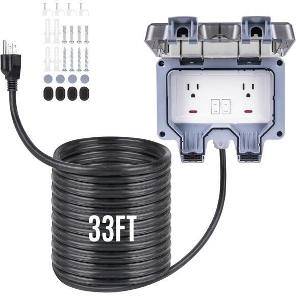 Enchufe Exterior Pjerjzn 15A 110V 10M IP66 Resistente