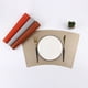 thumbnail image 1 of XmhyTop Juego de 4 Manteles Individuales de Piel Sintética, Impermeables, Fáciles de Limpiar, Resistentes al Calor y Antideslizantes para Uso Interior y Exterior, 45*30cm, Estilo C, Caqui, 1 of 5