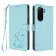 thumbnail image 1 of Xiaomi POCO M7 4G Funda Billetera con Ranuras para Tarjetas, Verde Claro, 1 of 6