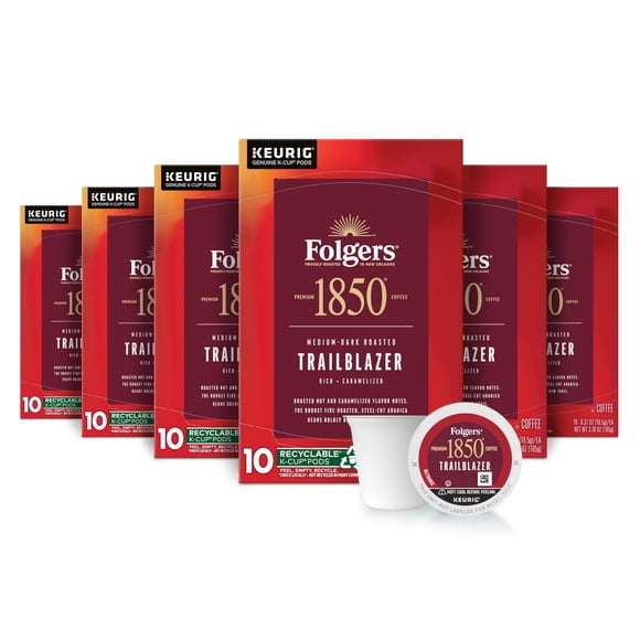 Café Keurig K-Cup Pods Folgers 1850 Trailblazer 10x6