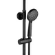 thumbnail image 3 of Columna De Ducha Acero Inoxidable Redondo 2 Salidas De Agua Negro, 3 of 5