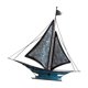 thumbnail image 2 of Decoración De Barco De Vela, Artesanía De Metal, Decoración De Barco De Vela Para Bar, Dormitorio, Escritorio, 39 X 7 X 37 Cm, 2 of 5