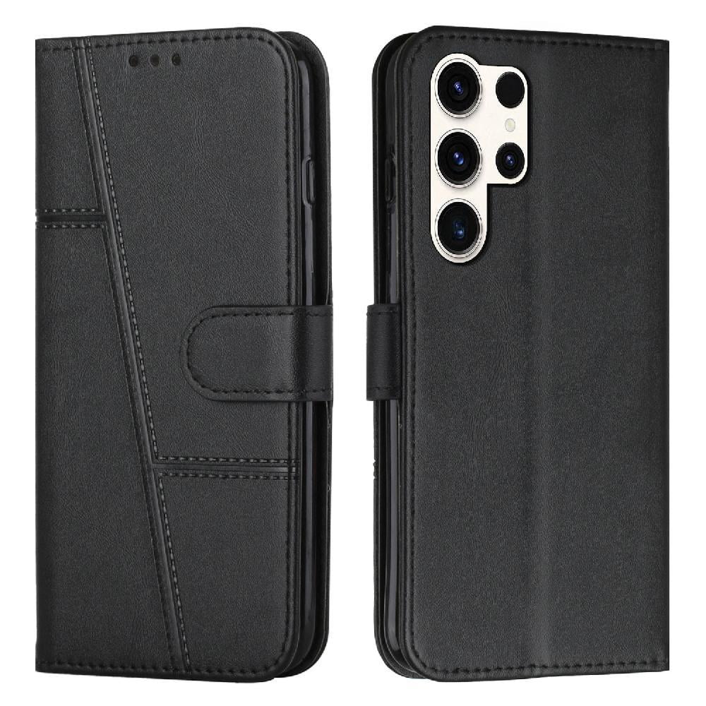 Foxdock - Funda Flip Para Samsung Galaxy S24 Ultra – Carcasa Delgada Y Resistente A Impactos Con Soporte Para Uso Diario Y Profesional