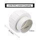 thumbnail image 2 of Uxcell 4" Acoplamiento de Unión de Tubería (Socket x Socket) Adaptador de Acoplamiento Deslizante Schedule 40, Junta Tórica EPDM, Blanco, 2 of 6