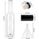 thumbnail image 2 of 12 Botellas de Vidrio GUANENA con Tapa de Corcho, 2 of 3