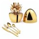 thumbnail image 3 of Set 24 Cubiertos Acero Inoxidable Oro Huevo Dorado Lujo, 3 of 3