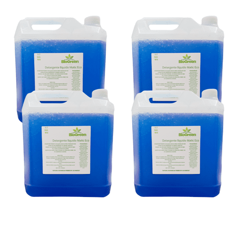 Detergente Liquidos Matic Biogreen Eco 5 Litros 4 Unidades