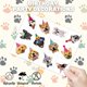 thumbnail image 4 of Tatuajes temporales para perros – 120 unidades – para niños, 4 of 8