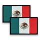thumbnail image 1 of Parche QQSD bandera de México 8 x 5 cm, paquete de 2, con cierre de gancho y bucle, 1 of 6