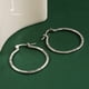 thumbnail image 2 of 1pair Stylish and Durable 925 Silver Plated Big Hoop Earrings for Women, 2 of 4