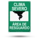 thumbnail image 1 of Señal de área de refugio para clima severo TRADESAFE Clima Severo, 1 of 6