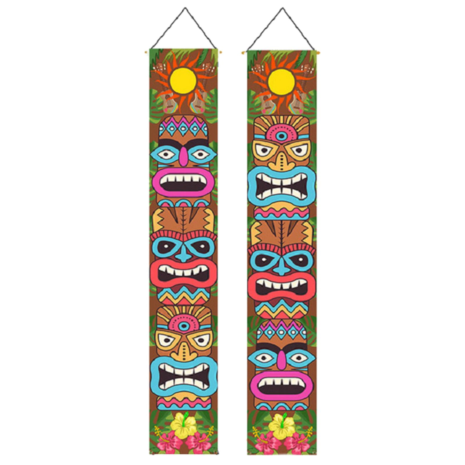 Magideal - 2 Pancartas Para Puerta, De Selfie Hawaiana Para Colgar En , Accesorios Para Fotografía, Tótem, Porche, Para Telón De Fondo, Piscina De