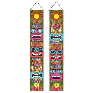 Magideal - 2 Pancartas Para Puerta, De Selfie Hawaiana Para Colgar En , Accesorios Para Fotografía, Tótem, Porche, Para Telón De Fondo, Piscina De