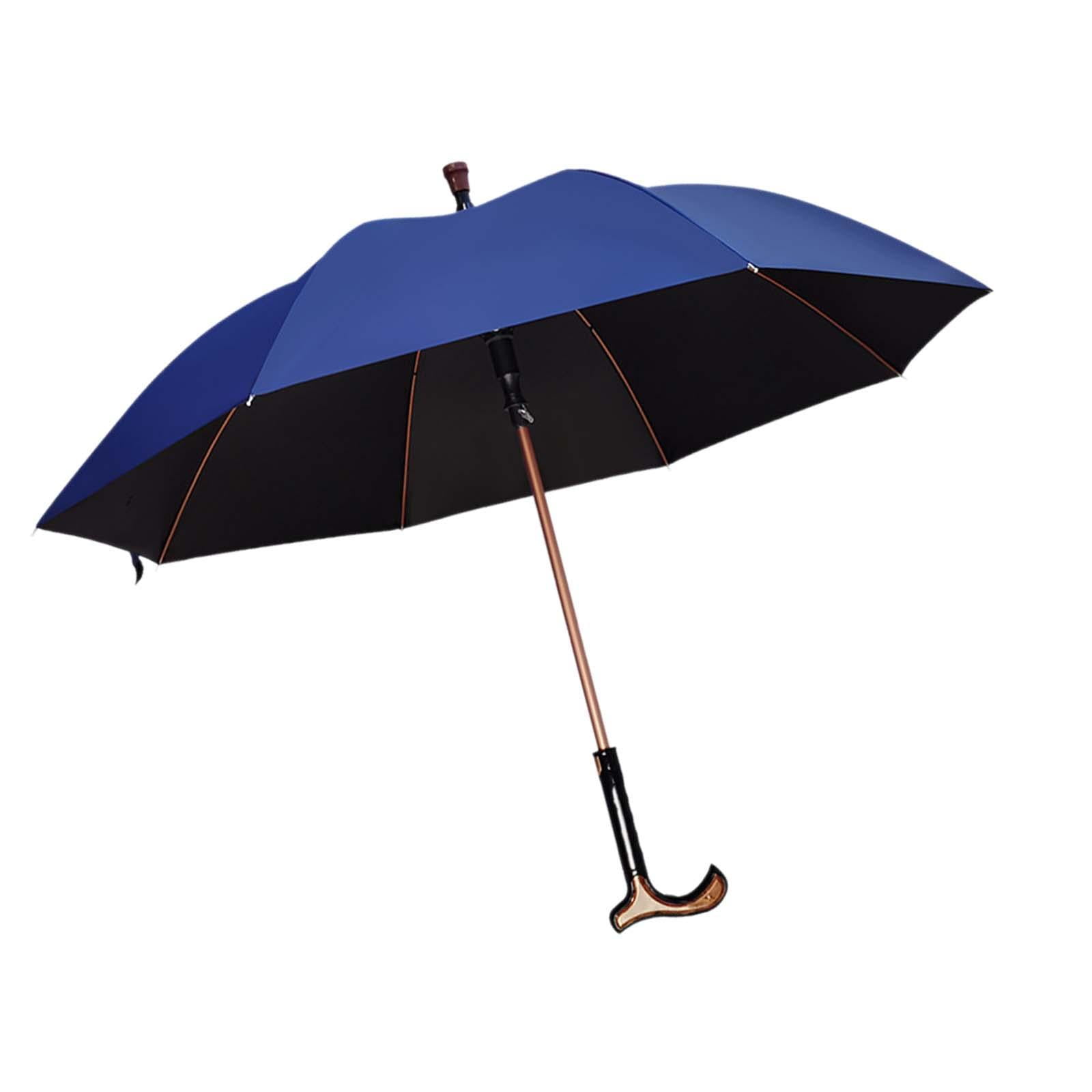 Ioensy - Bastones Paraguas Paraguas Con Bastón Separable Para Adultos Hombres Mujeres Azul