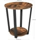 thumbnail image 3 of Mesa Lateral Auxiliar Redonda Vagar Estilo Industrial, 3 of 6