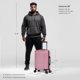 thumbnail image 2 of Luggage InUSA Deep, para equipaje de mano, 20 pulgadas, cara dura, color oro rosa, 2 of 8