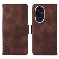 Carcasa Foxdock Honor 200 De Cuero Pu, Diseño Acolchado Clásico, Protección Contra Caídas Y Rayones